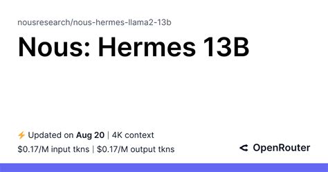 nous hermes 13b|nousresearch nous hermes 13b.